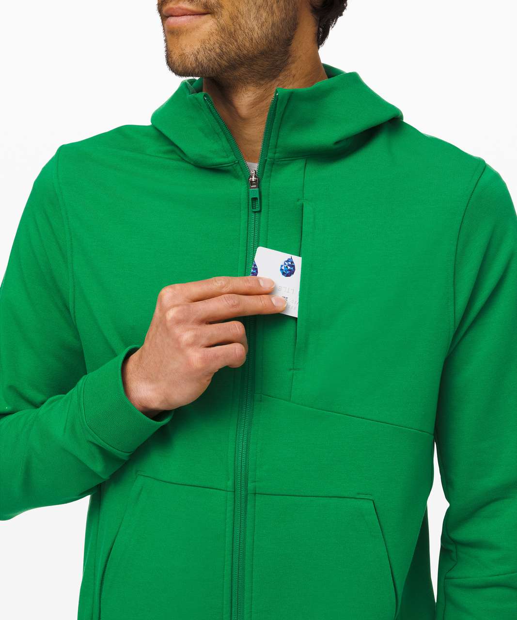 Lululemon City Sweat Zip Hoodie French Terry - Classic Green - lulu fanatics