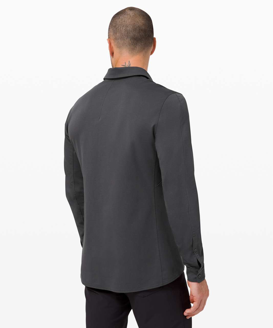 Lululemon Commission Long Sleeve Button Down *Qwick Oxford - Graphite Grey