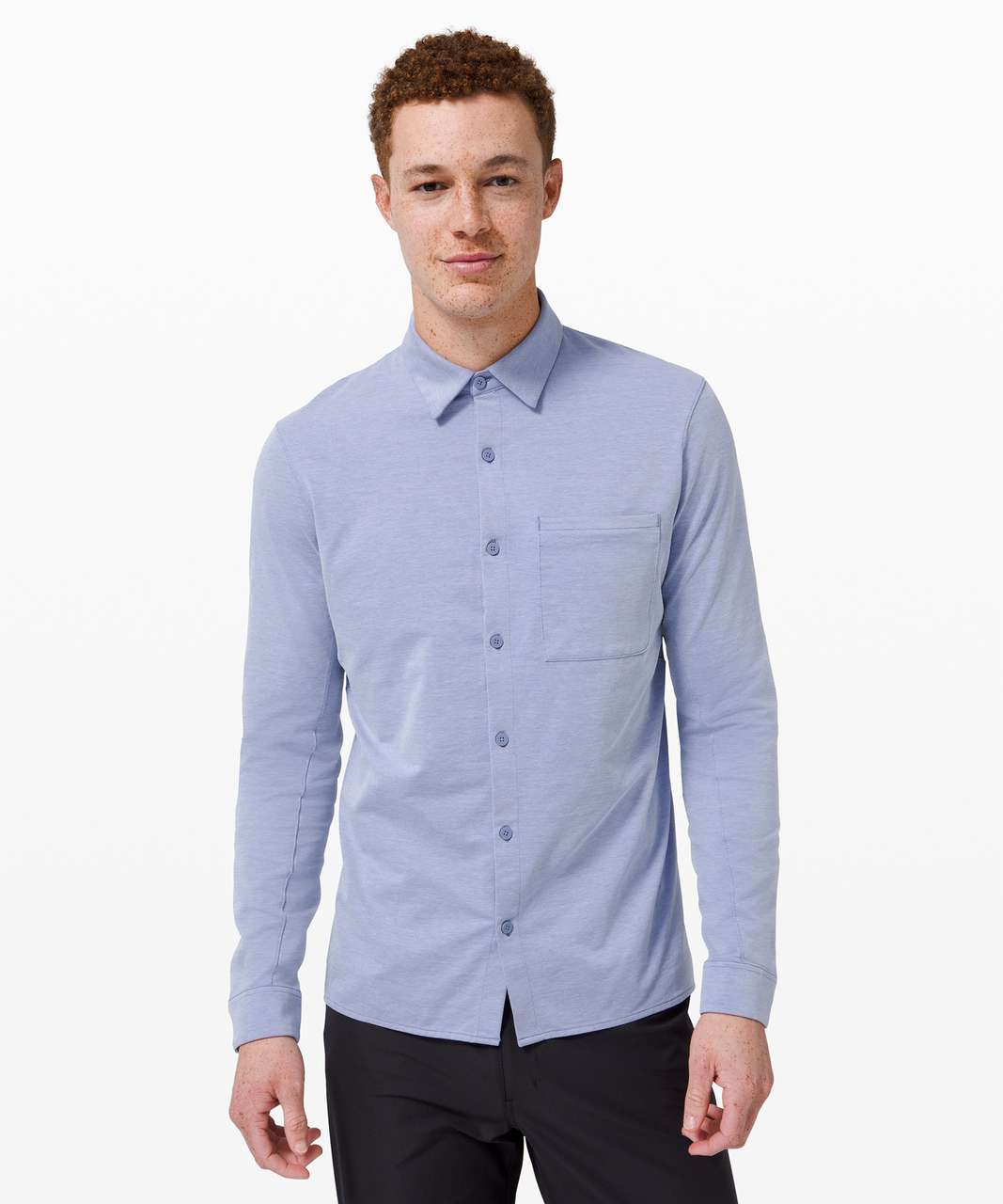 Blue Long Sleeve Button Down Oxford Shirt