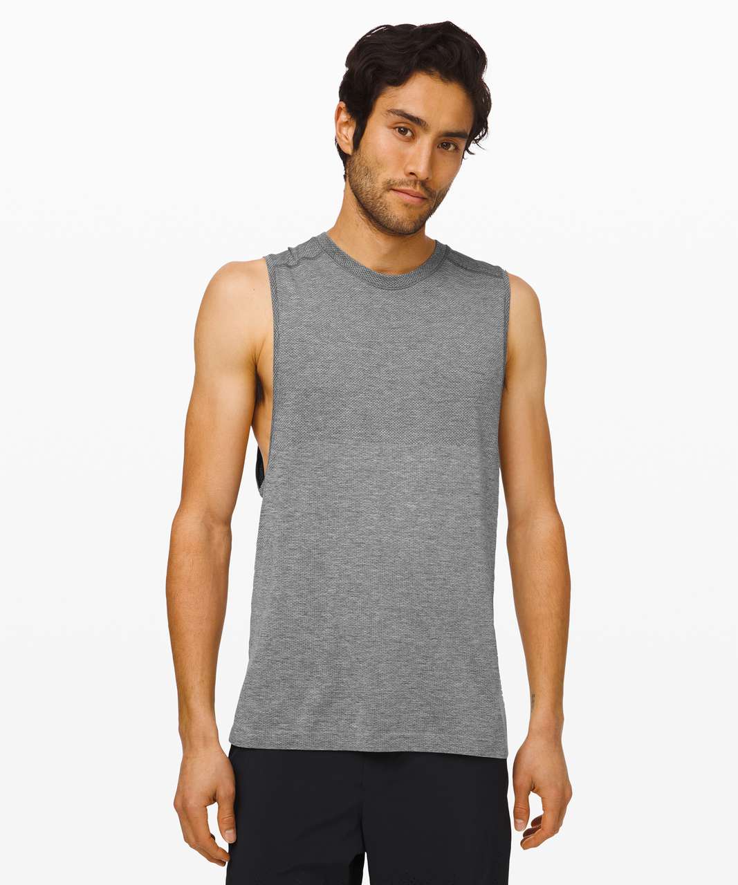 Lululemon Metal Vent Tech Sleeveless 2.0 - Slate / White - lulu fanatics