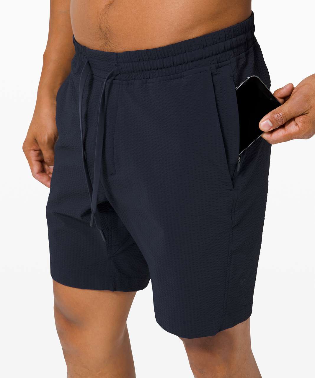 Lululemon Bowline Short 8" *Seersucker - True Navy