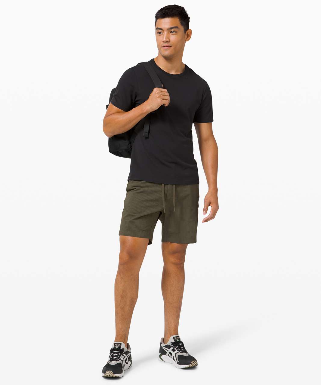 Lululemon Bowline Short 8" *Seersucker - Dark Olive