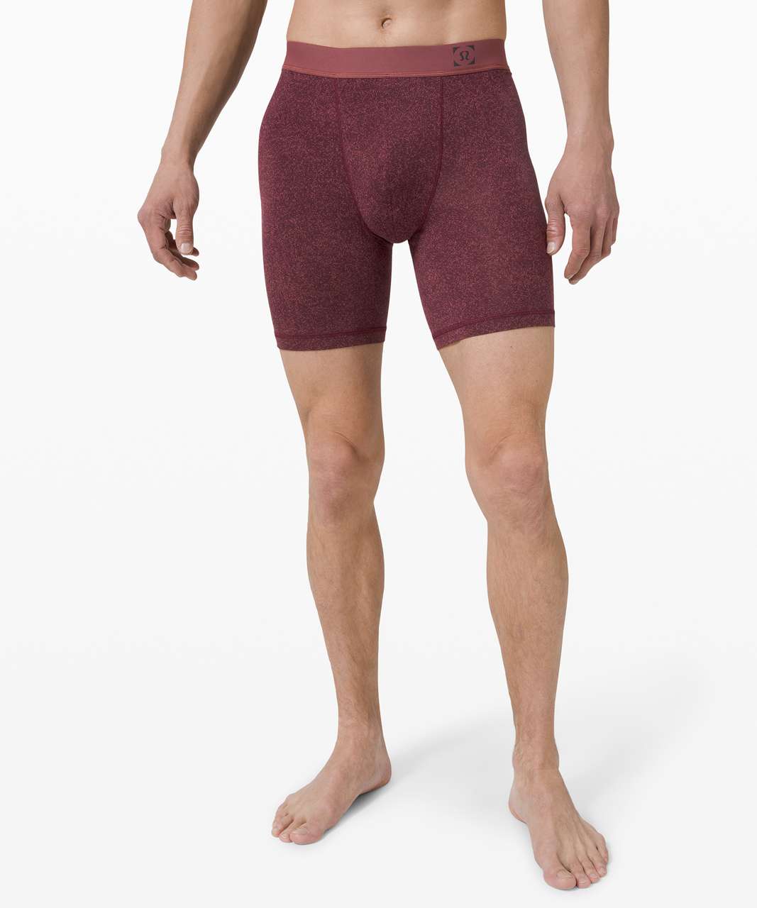 Lululemon Always In Motion Boxer *The Long One 5 Pack 7" - Heathered Core Medium Grey / Black / Static Noise Cassis Smoky Red / Ink Blue