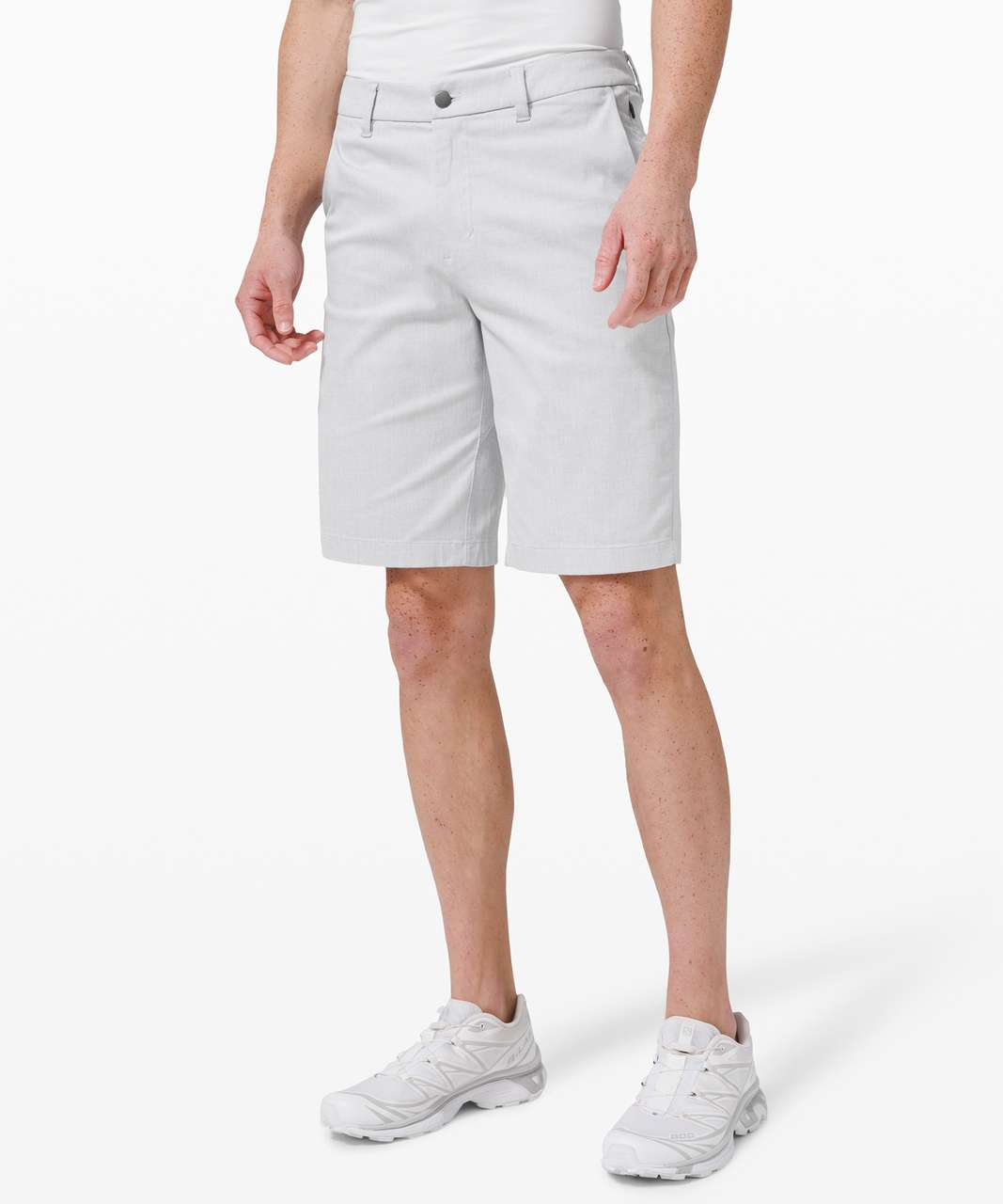 Lululemon Commission Short  Qwick Oxford 11" *Relaxed - White / Black