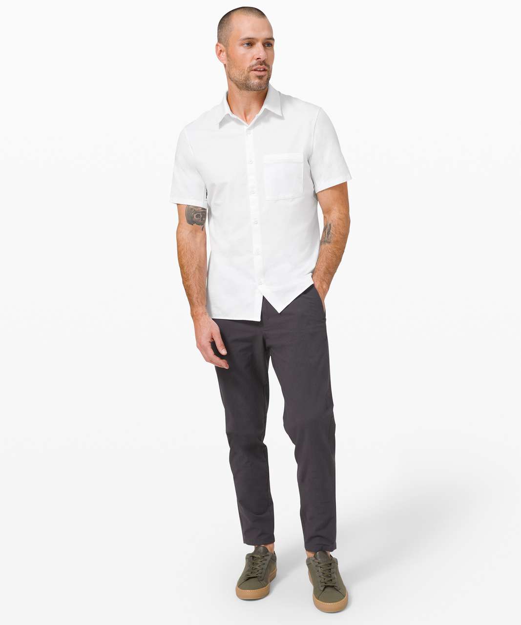 Lululemon Commission Short Sleeve Shirt - White (First Release) - lulu  fanatics