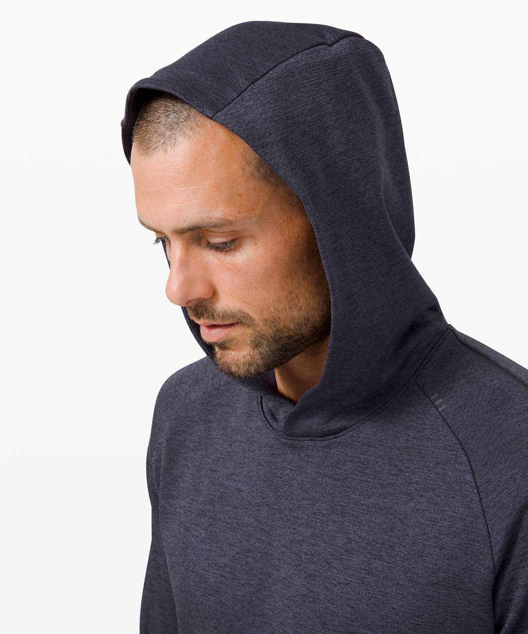 Lululemon Textured Tech Hoodie - Black / Cadet Blue