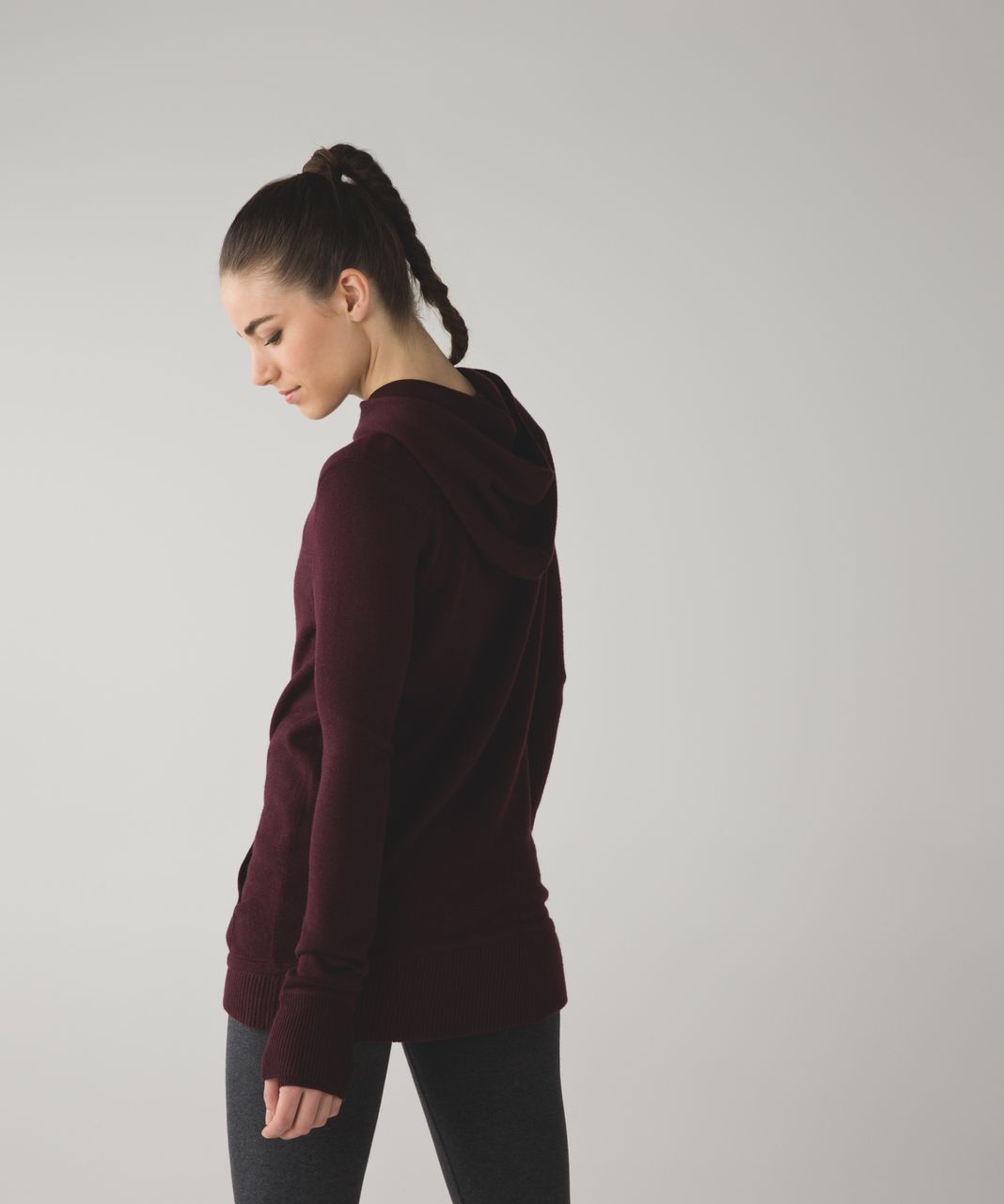 Lululemon Sweet Savasana Pullover - Heathered Bordeaux Drama - lulu fanatics