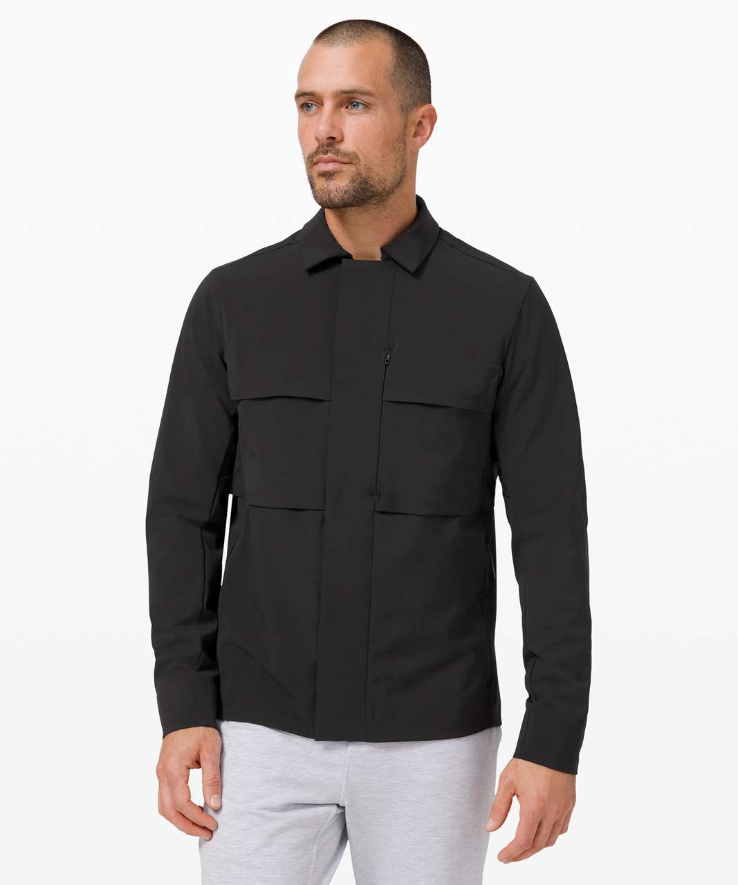 Lululemon Zip-Up Shirt Jacket - Black - lulu fanatics