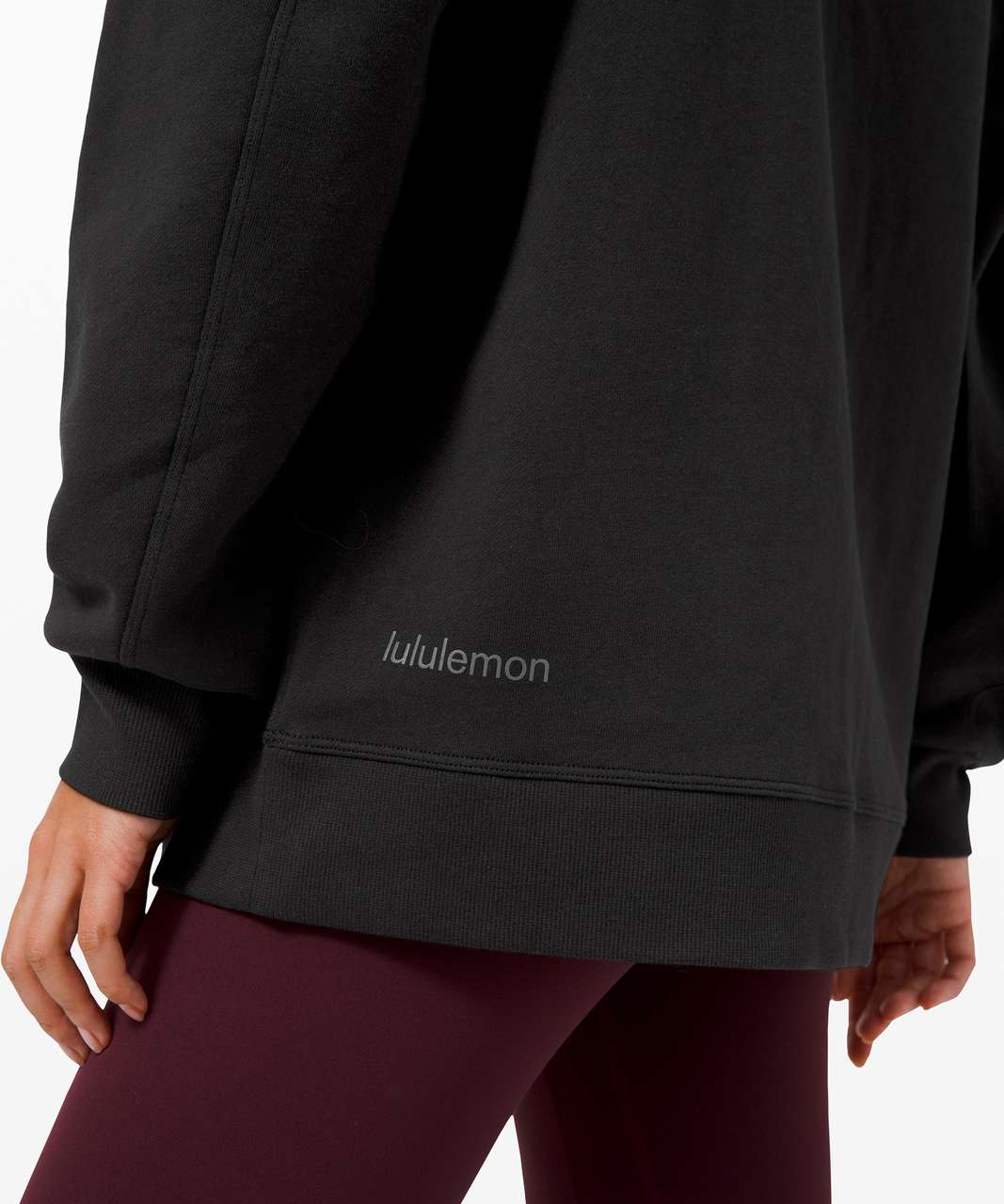 Lululemon Perfectly Oversized Crew - Black (Second Release)