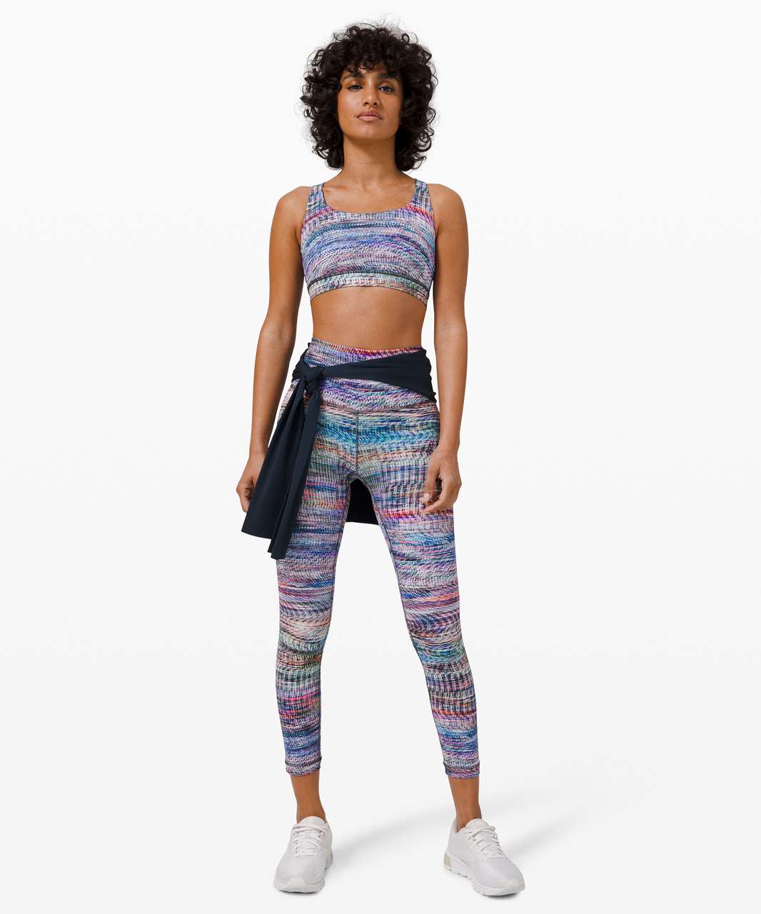 Lululemon Wunder Train High-Rise Tight 25" - Digital Oasis White Multi