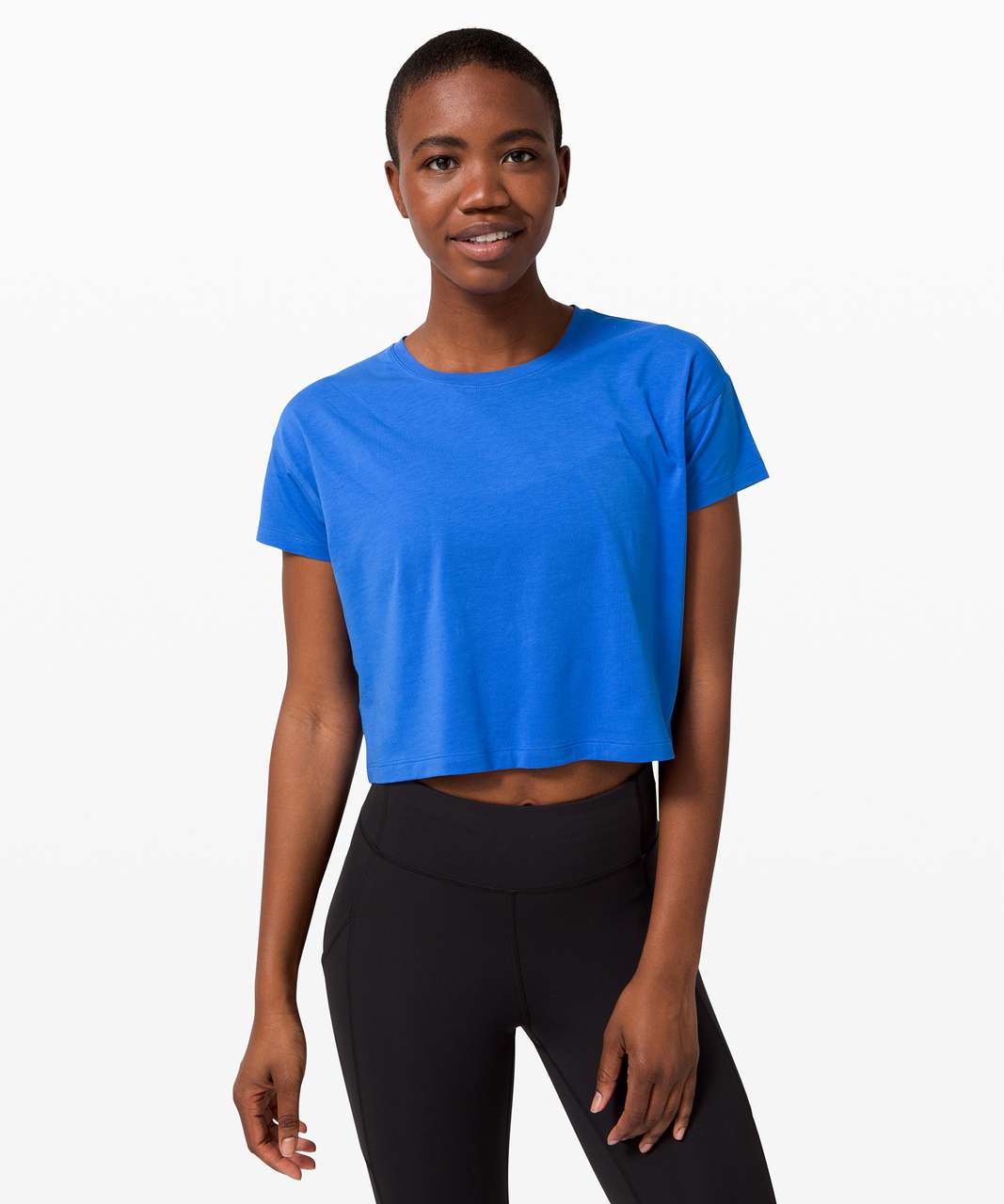 Lululemon Cates Crop Tee - White - lulu fanatics