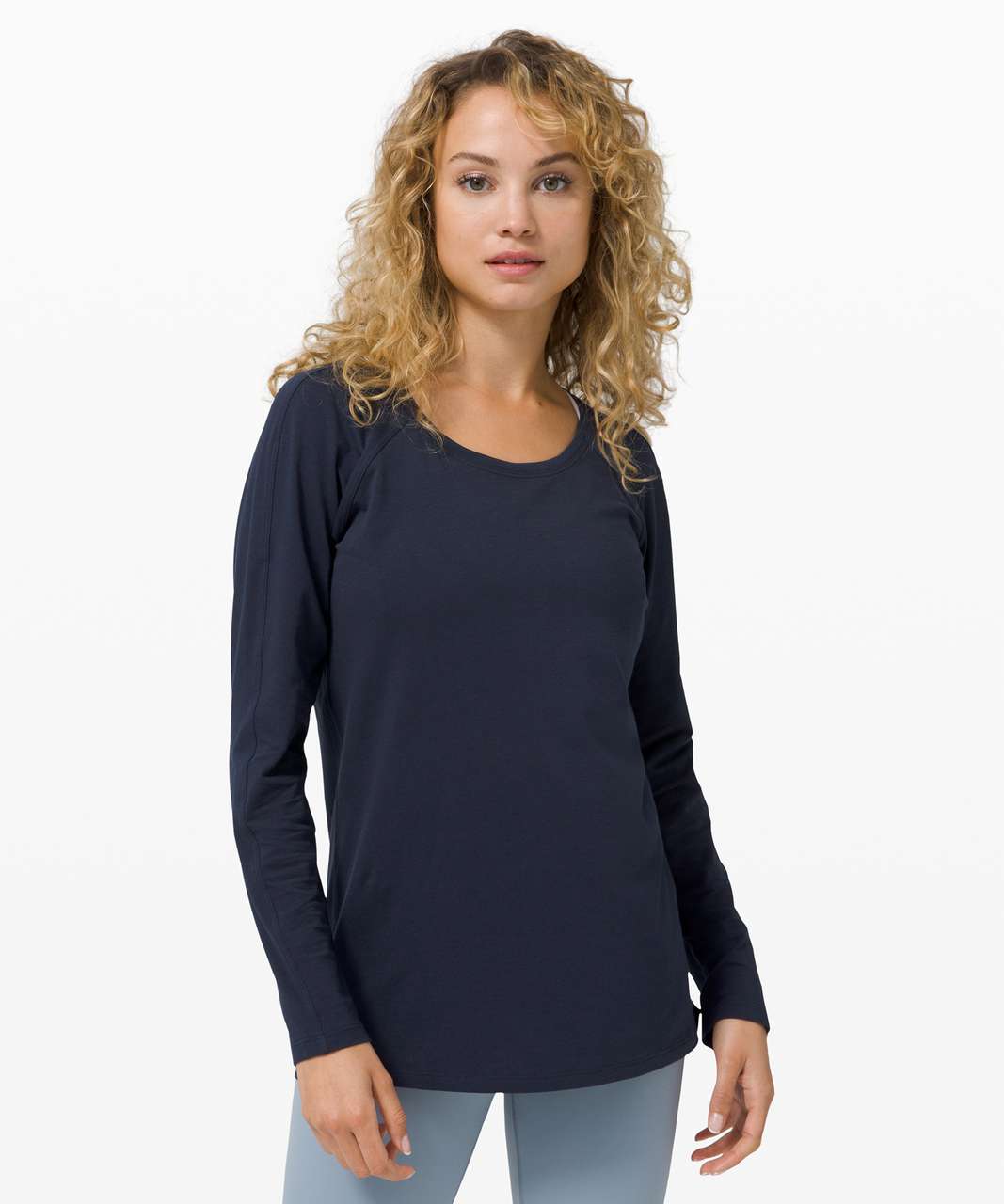 Lululemon Emerald Long Sleeve - True Navy