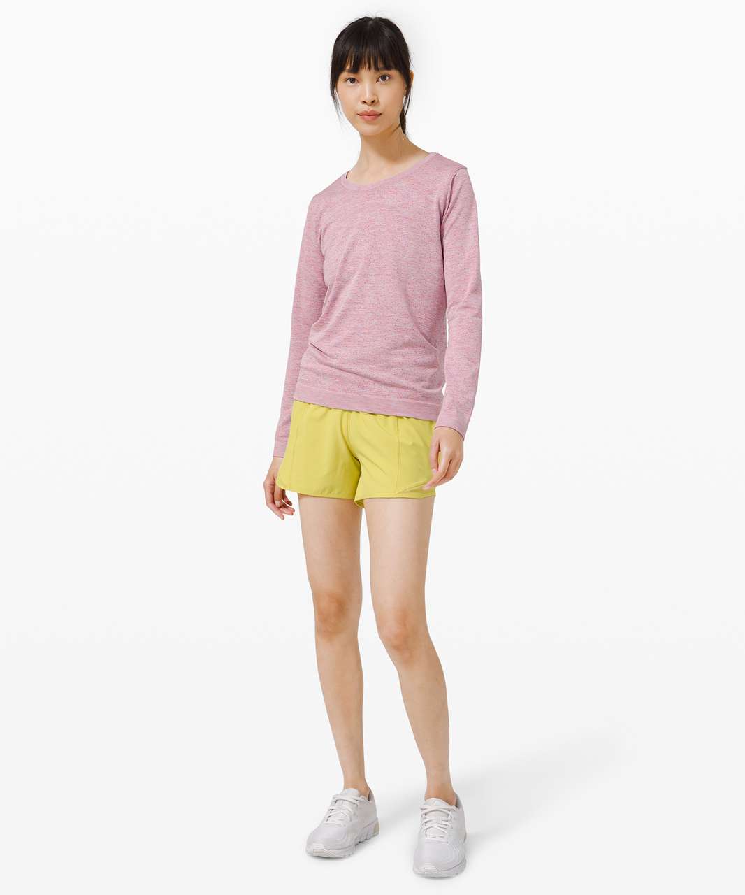 Lululemon Swiftly Relaxed Long Sleeve - Dapple Dot Magenta Glow / Fuchsia Multi