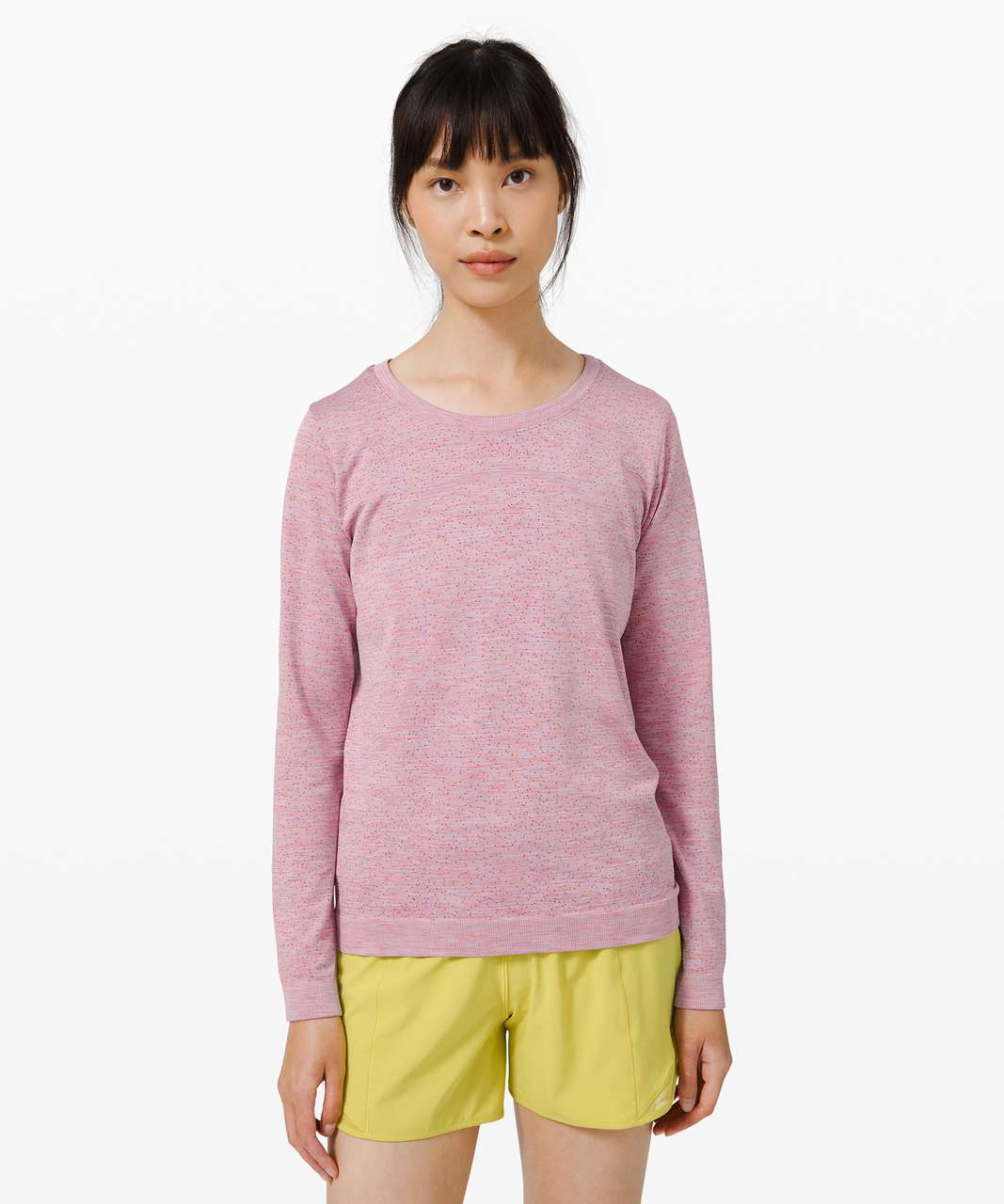 Lululemon Swiftly Relaxed Long Sleeve - Dapple Dot Magenta Glow ...