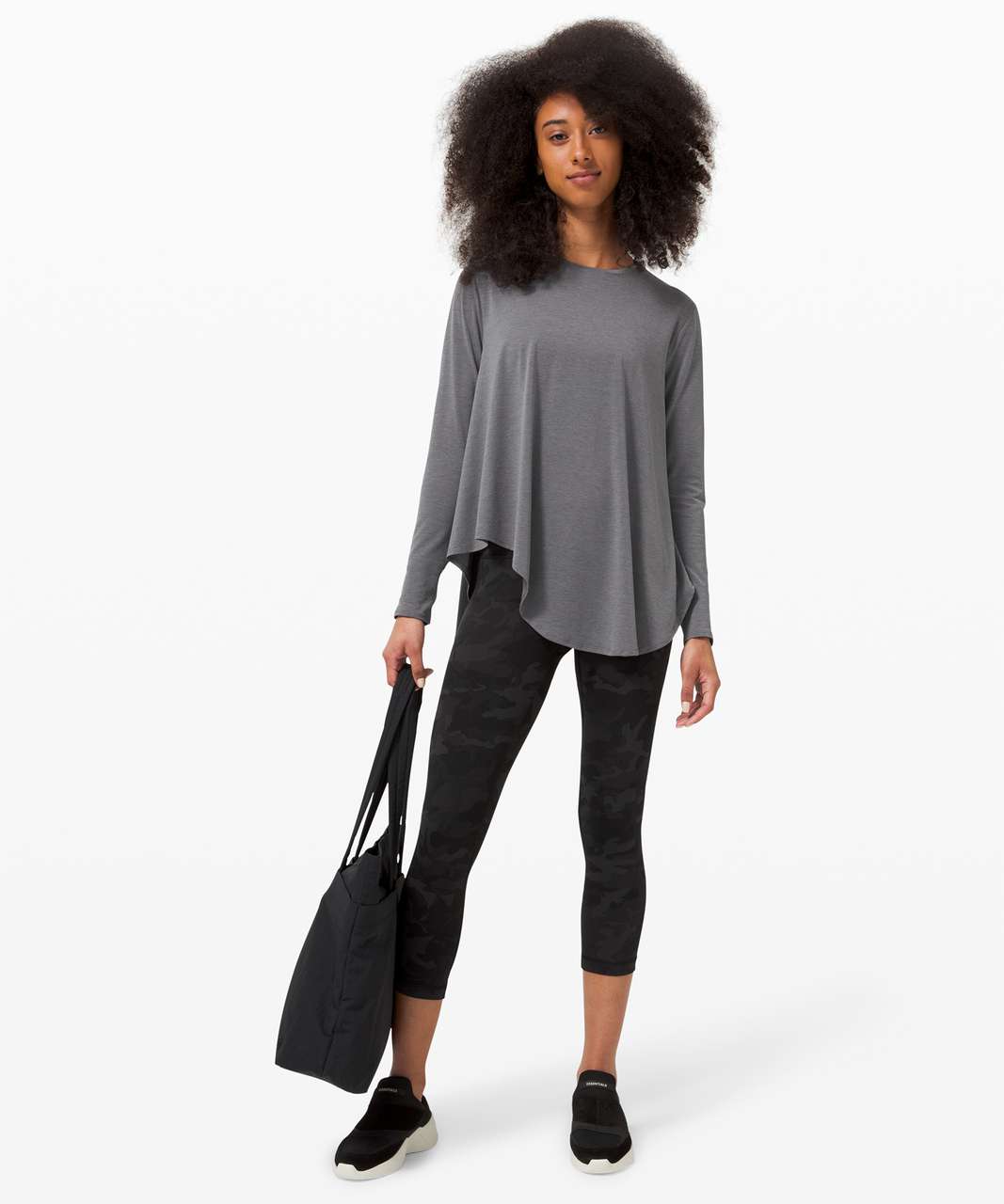 Lululemon Lifted Balance Long Sleeve - Heathered Titanium