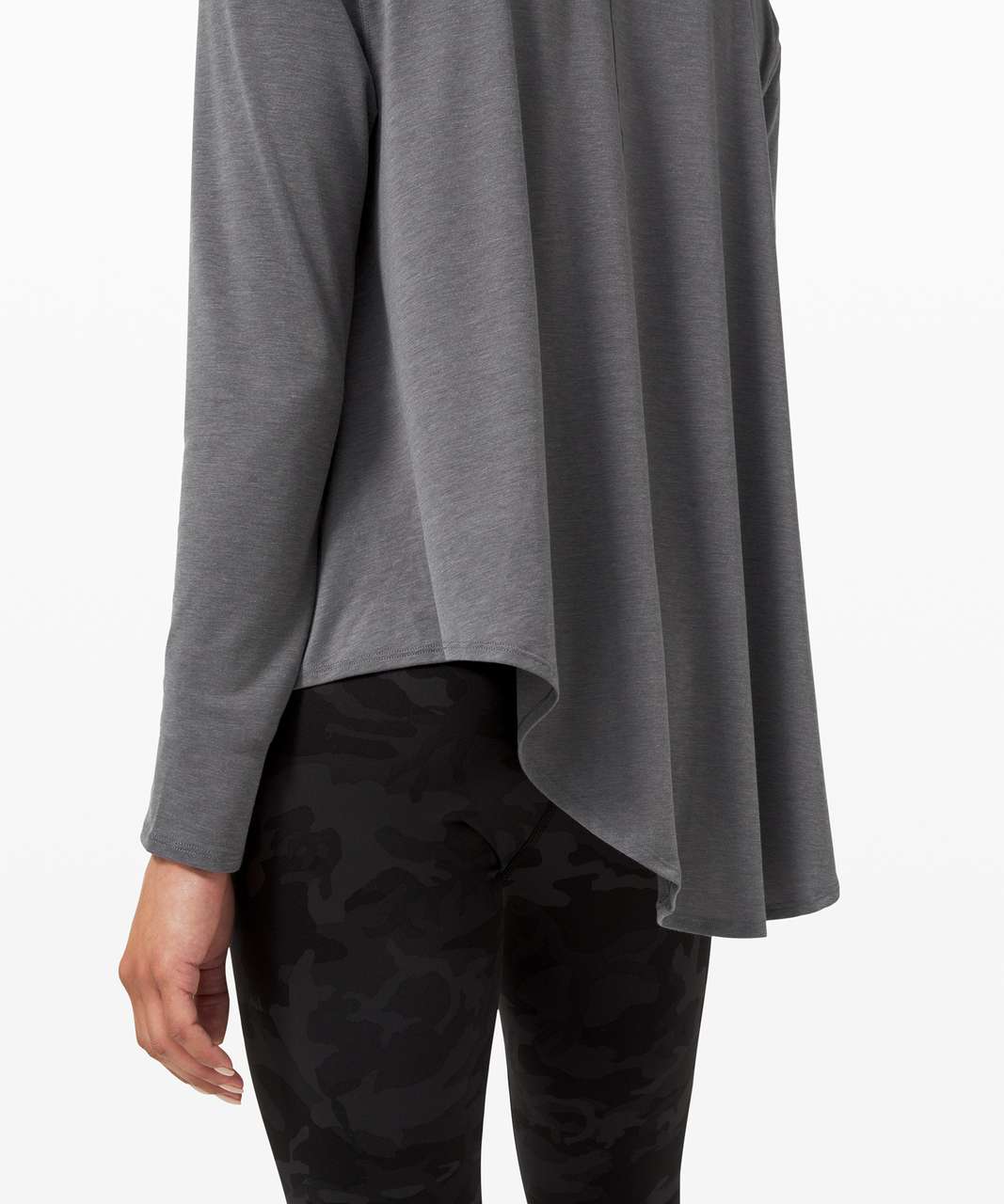 Lululemon Lifted Balance Long Sleeve - Heathered Titanium