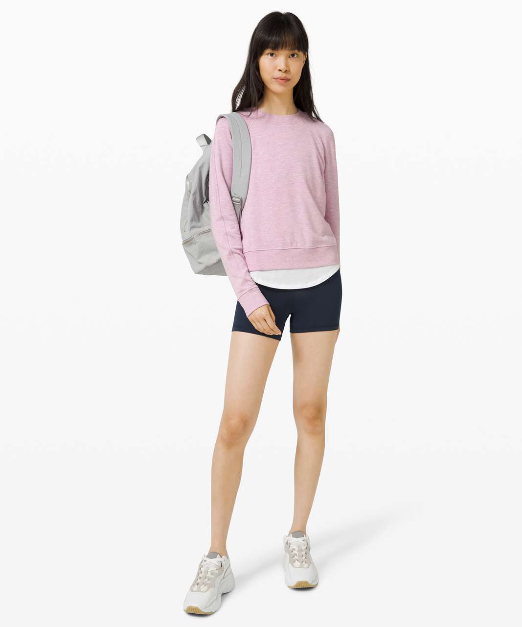 Lululemon Warm Down Crew - Heathered Pink Taupe