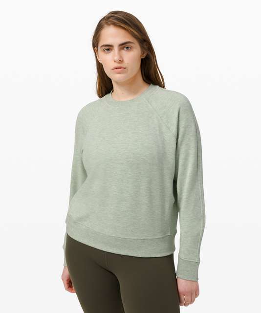 Lululemon Warm Down Crew - Heathered Pink Taupe - lulu fanatics