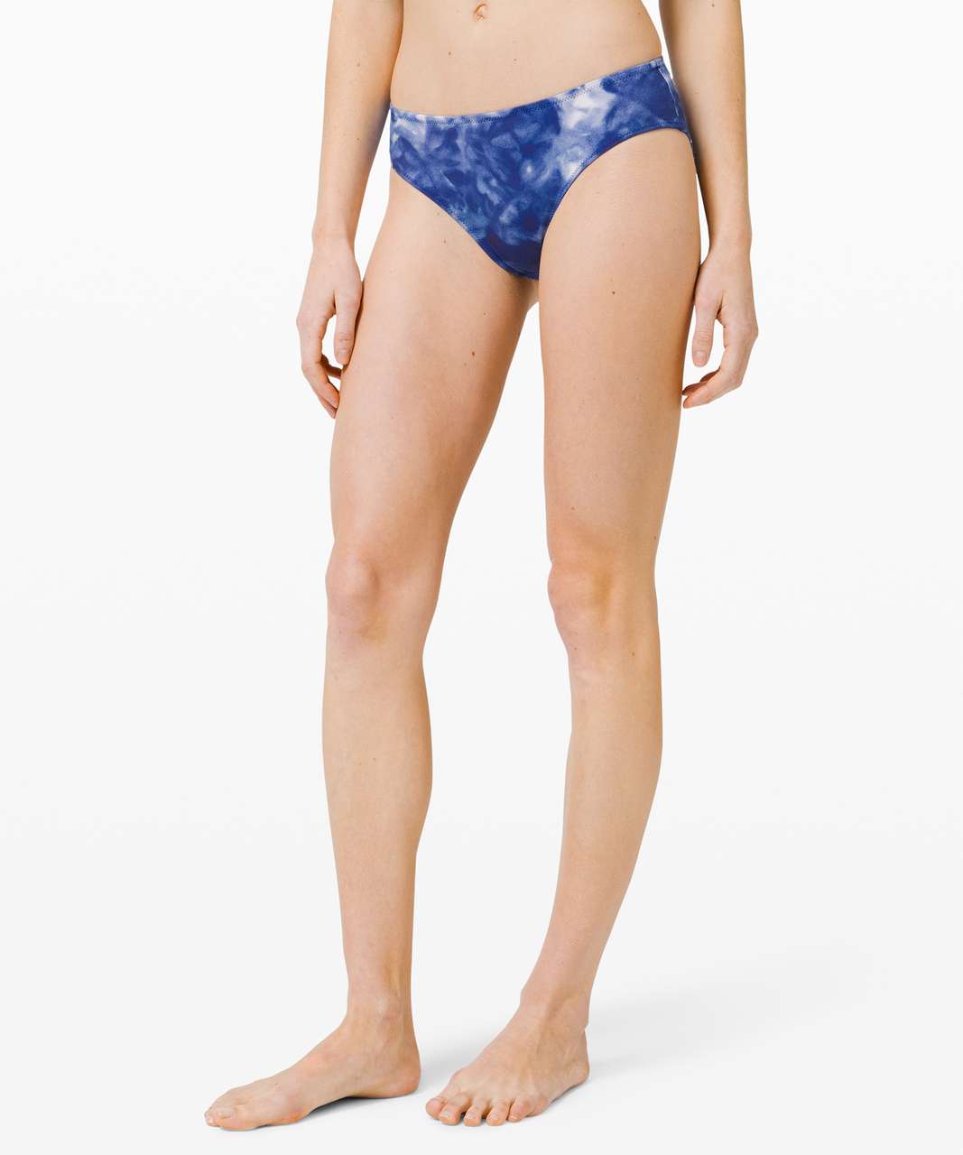 Lululemon Sunshine Ahead Mid Rise Med Bottom - Speckle Spray Dye Blue Multi