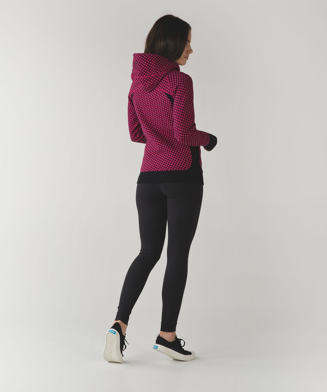 Lululemon Scuba Hoodie III - Deep Dive Berry Rumble Black / Black