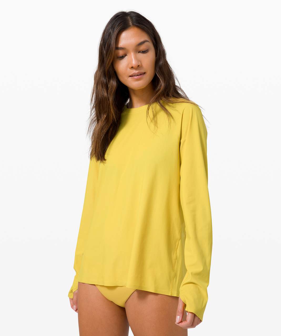 Lululemon Sun Shelter Long Sleeve Rash Guard - Soleil - lulu fanatics