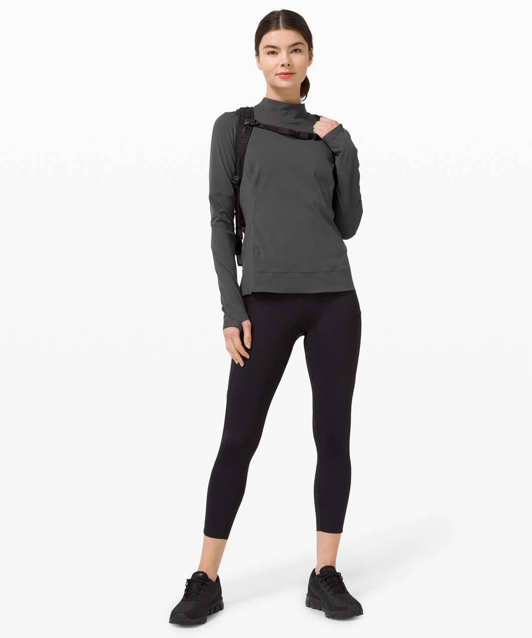 Lululemon Quickflash Pullover - Graphite Grey