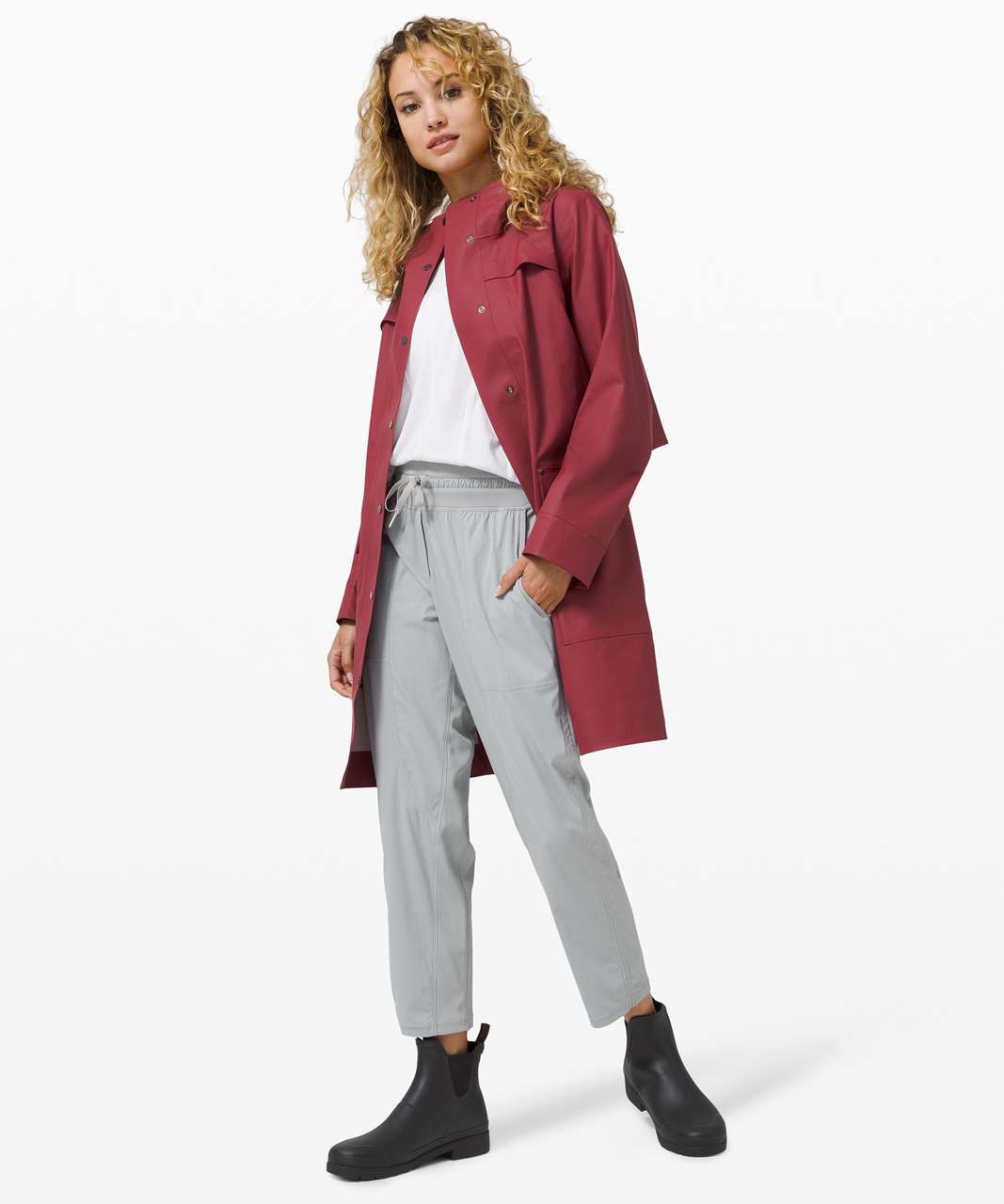 Lululemon Into the Drizzle Jacket - Chianti / Mink Berry - lulu