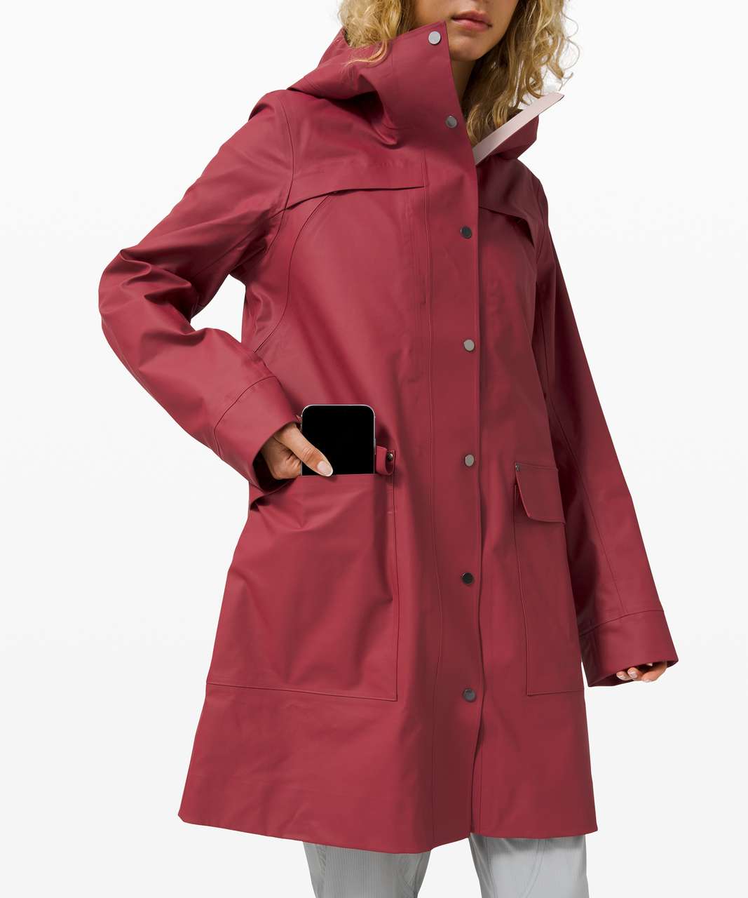 Lululemon Into the Drizzle Jacket - Chianti / Mink Berry