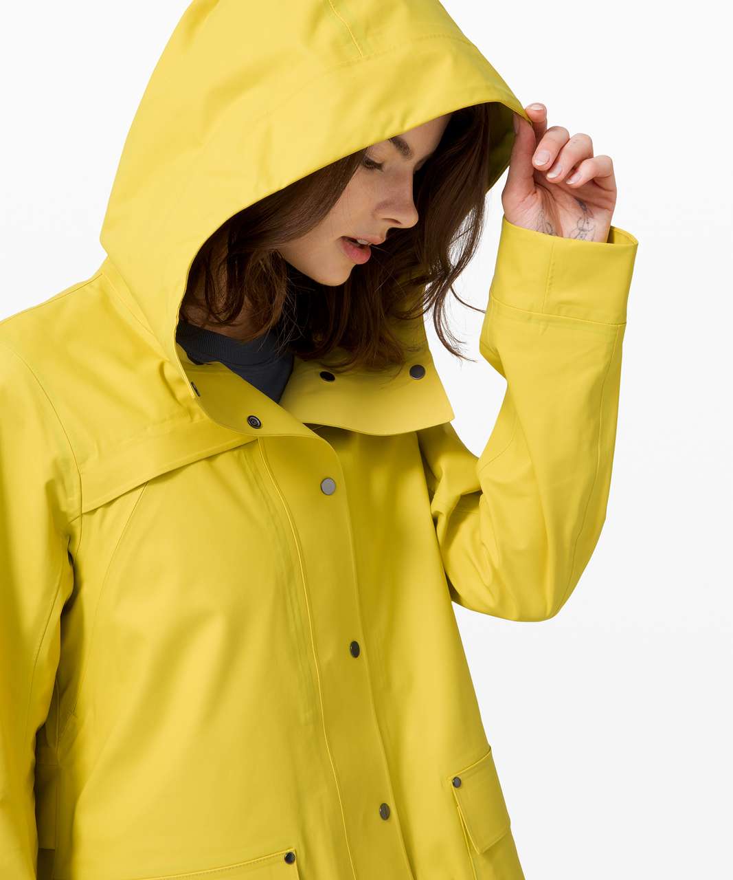 Lululemon Into the Drizzle Jacket - Soleil / Soleil - lulu fanatics