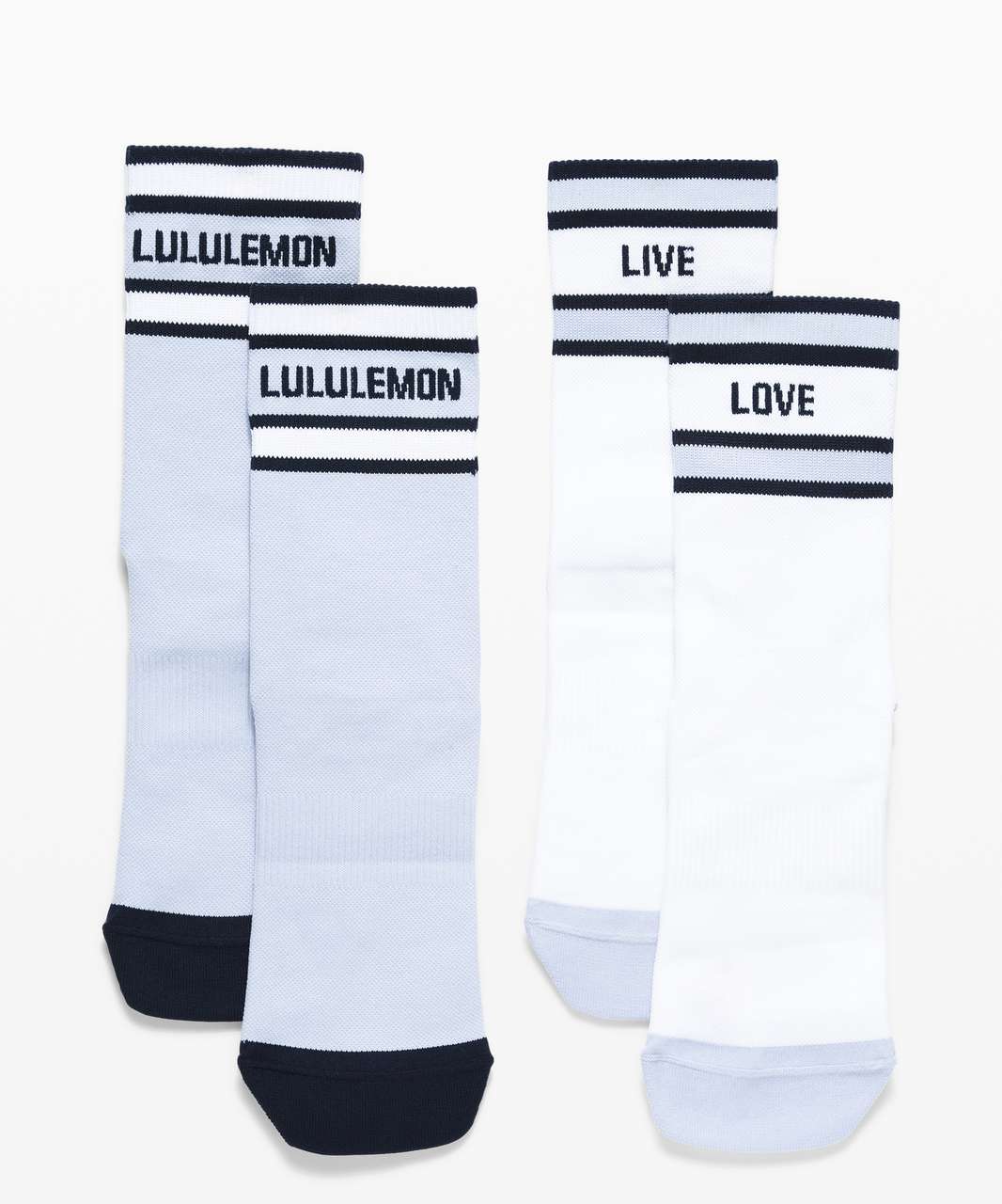 Lululemon Tale To Tell Quarter Sock* 2 Pack - White / Daydream / True Navy