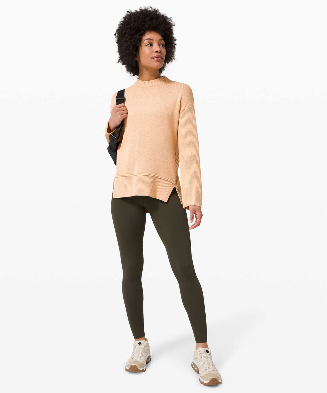 Lululemon Total Ellipse Sweater - Heathered Ivory Peach