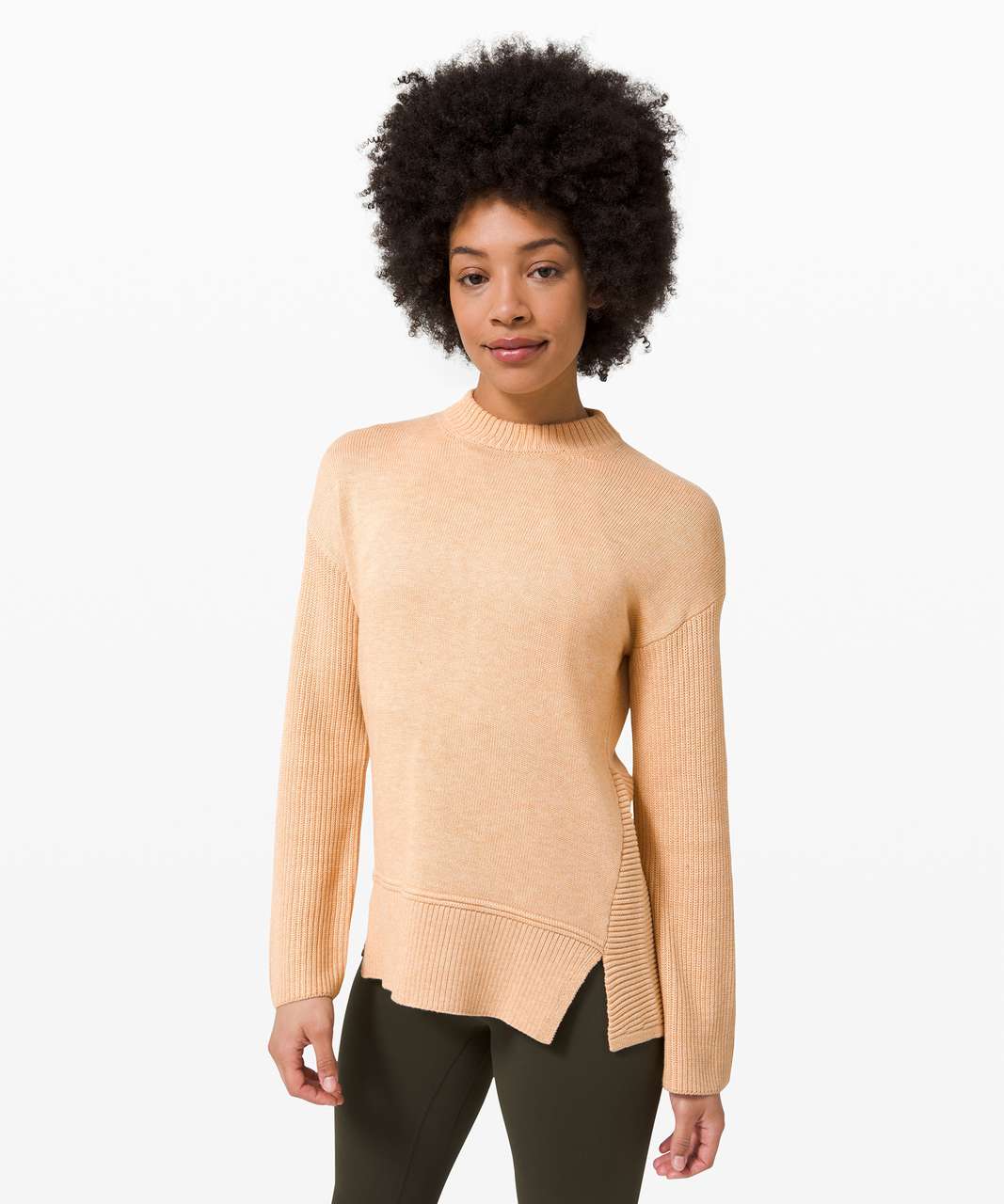 Lululemon Total Ellipse Sweater - Heathered Ivory Peach