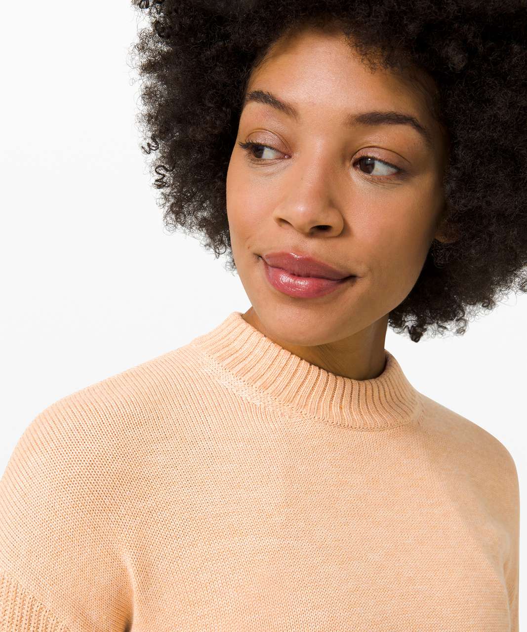 Lululemon Total Ellipse Sweater - Heathered Ivory Peach