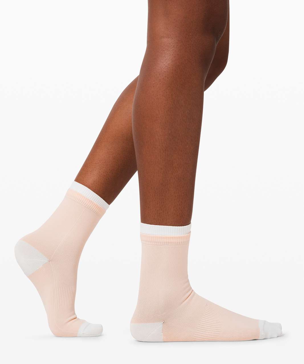 Lululemon Step To It Quarter Sock - Ballet Slipper / White