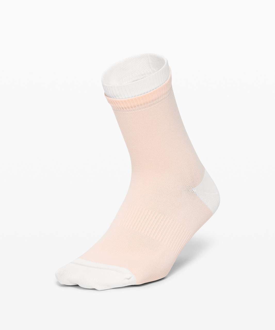 Lululemon Step To It Quarter Sock - Ballet Slipper / White