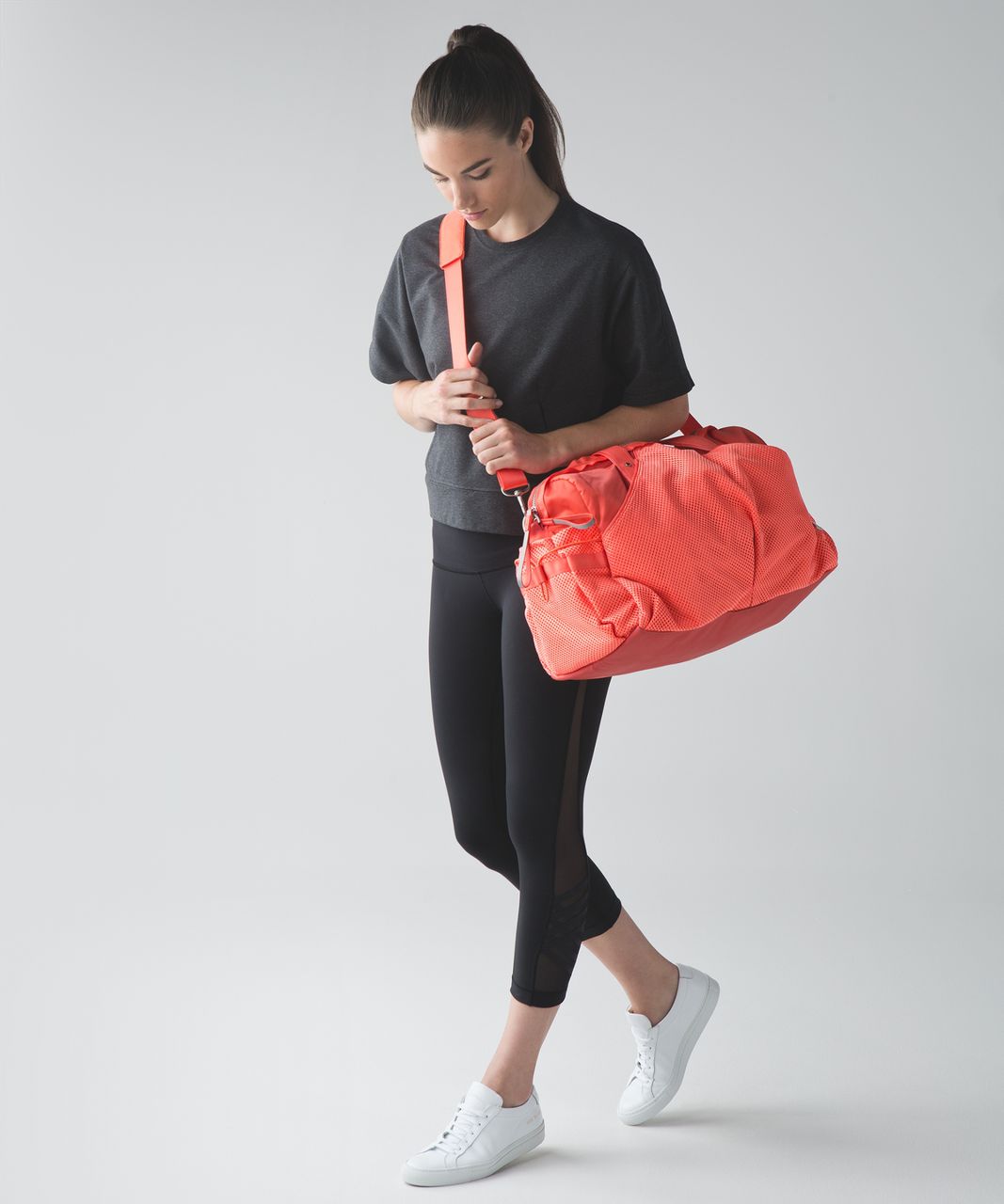 Lululemon Extra Mile Duffel - Cape Red / Sunny Coral