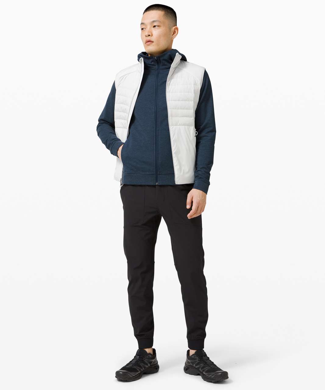 Lululemon City Sweat Full Zip Hoodie - Heathered True Navy - lulu