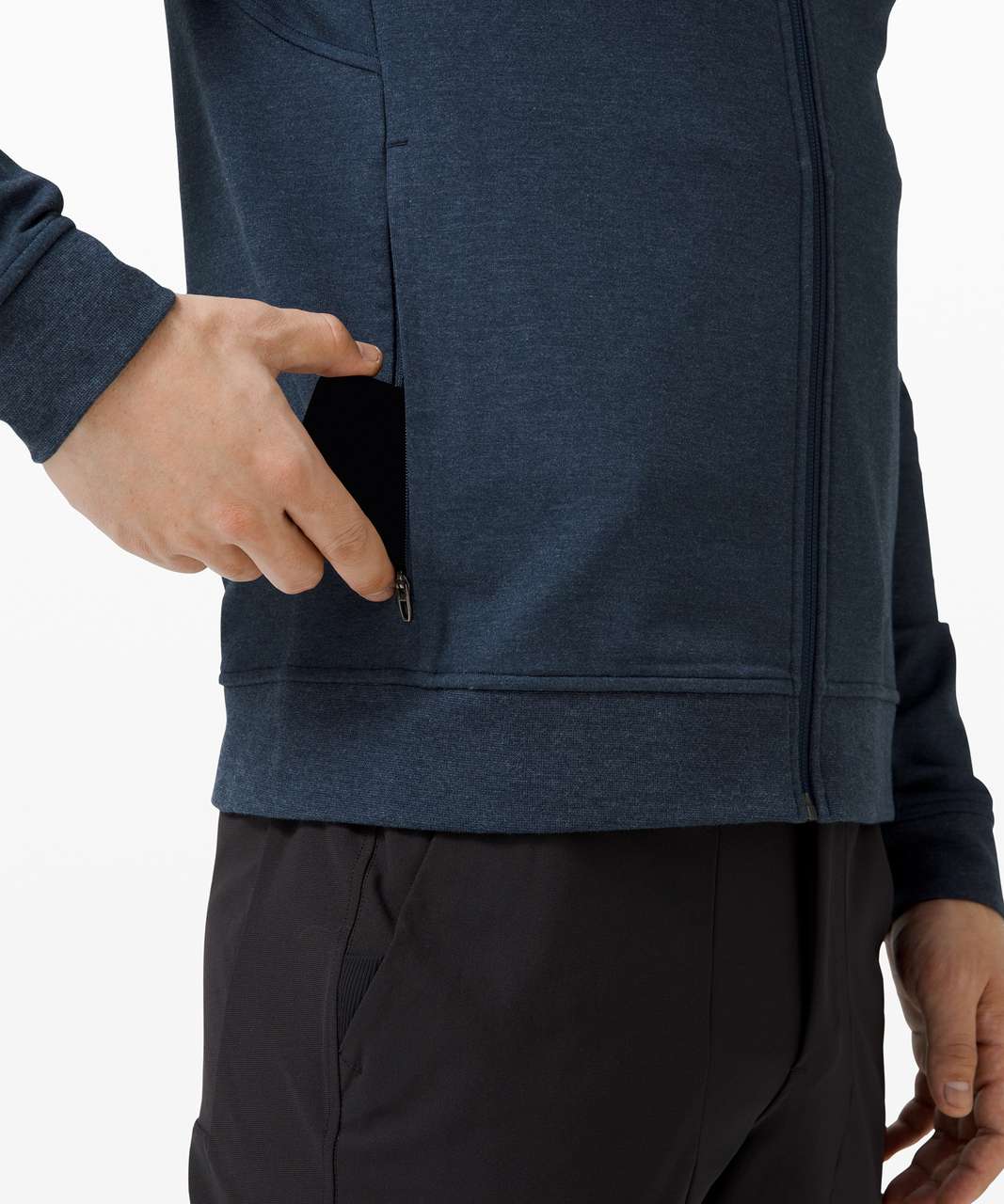 Lululemon City Sweat Full Zip Hoodie - Heathered True Navy