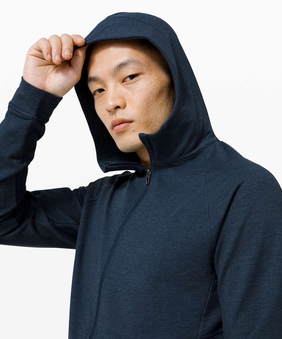 Lululemon City Sweat Full Zip Hoodie - Heathered True Navy