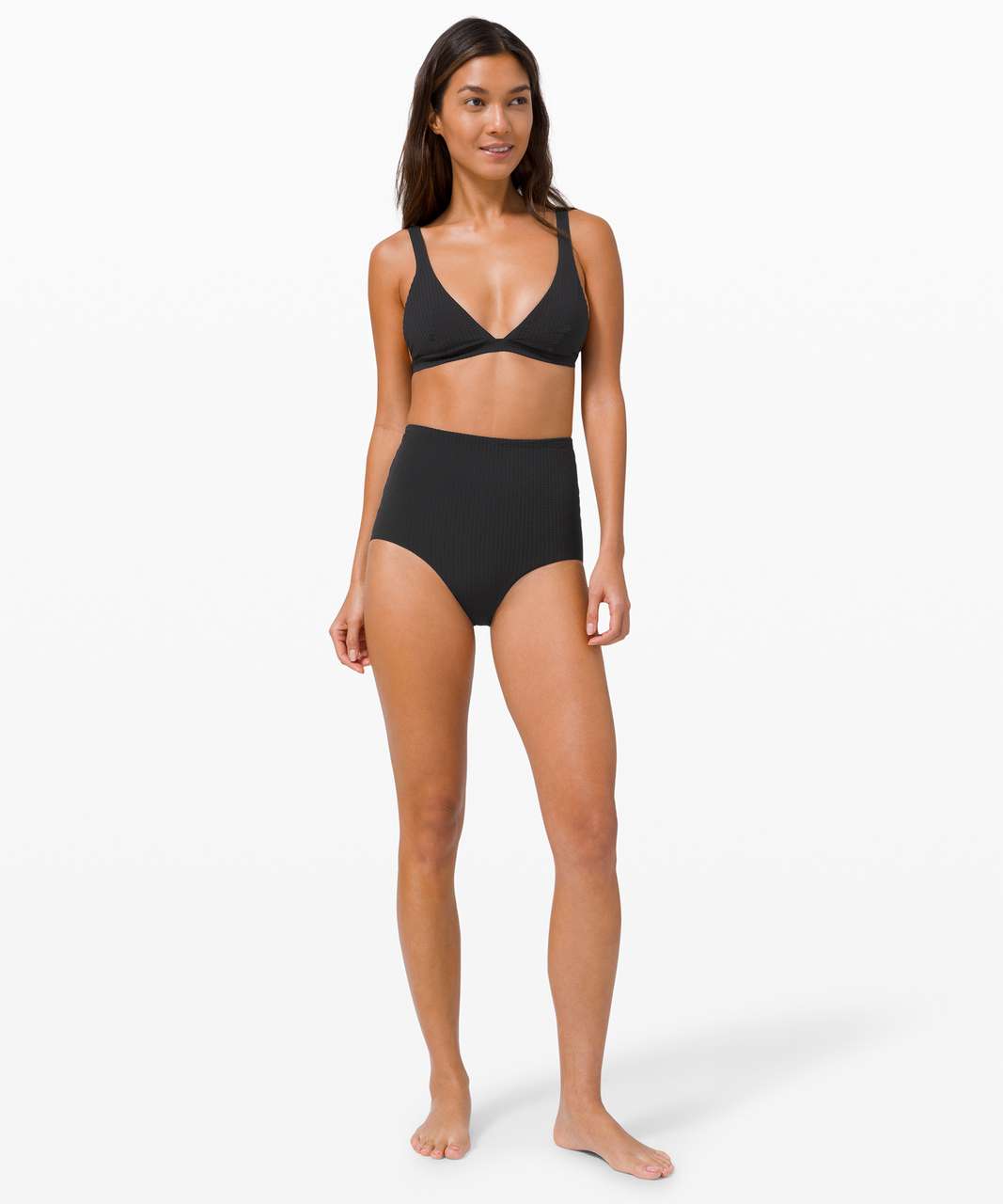 Lululemon Calm Tides High Waisted Full Bottom - Black - lulu fanatics