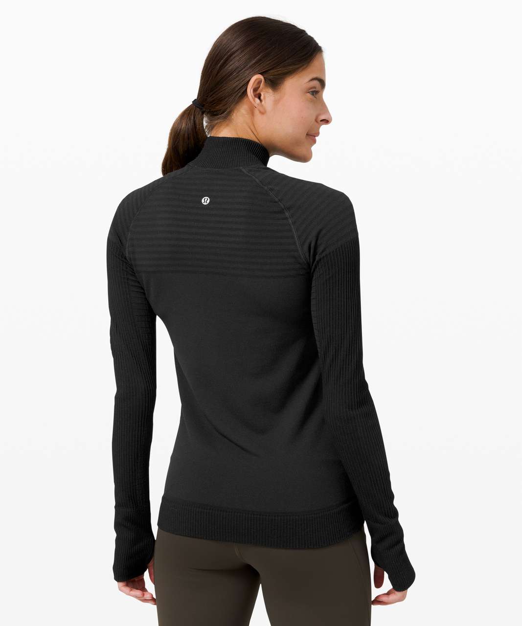 Lululemon Keep The Heat Thermal Long Sleeve - Black - lulu fanatics