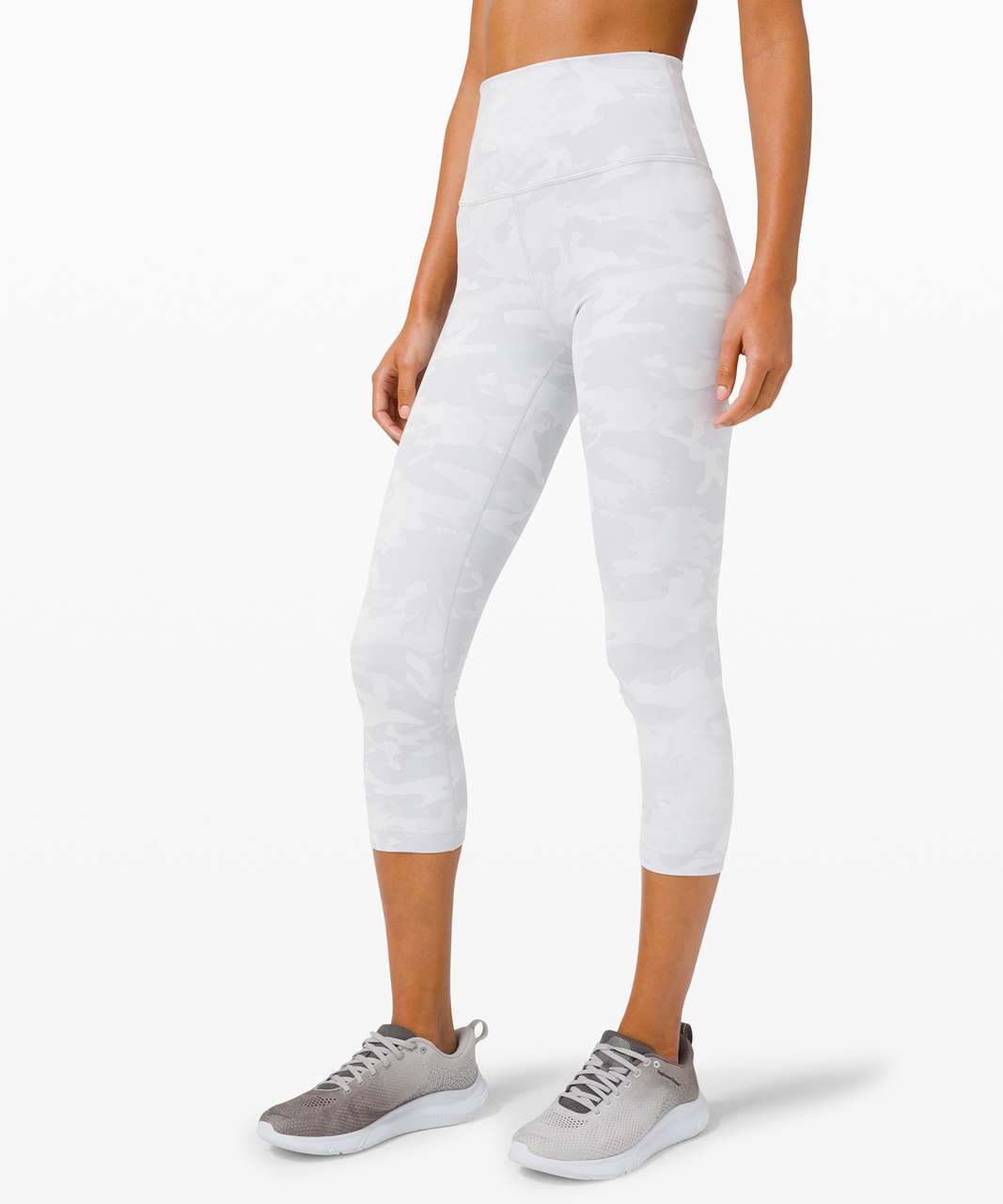 LULULEMON WUNDER UNDER SHORT RIBBED INCOGNITO CAMO JACQUARD WHITE