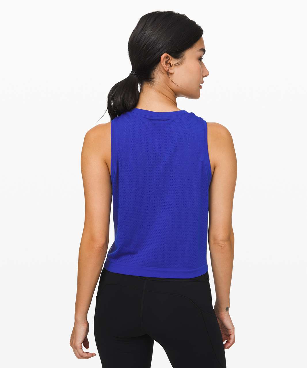 Lululemon Breeze By Muscle Crop Tank *lululemon - Jet Stream / Jet Stream