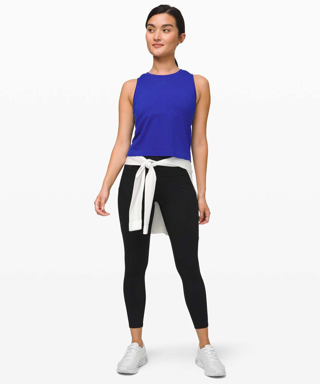 Lululemon Breeze By Muscle Crop Tank *lululemon - Jet Stream / Jet Stream