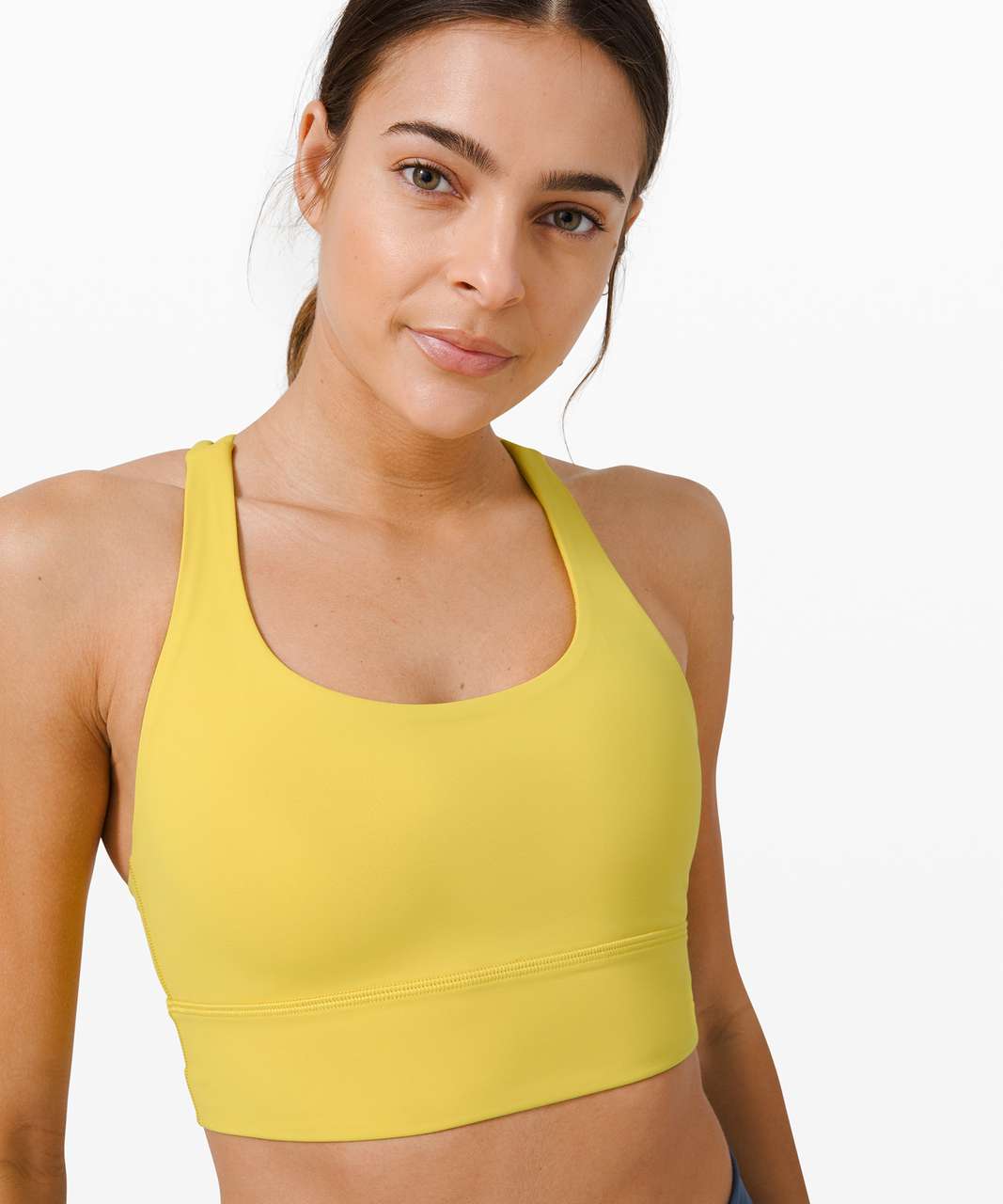 Lululemon Energy Bra *Long Line Texture - White - lulu fanatics