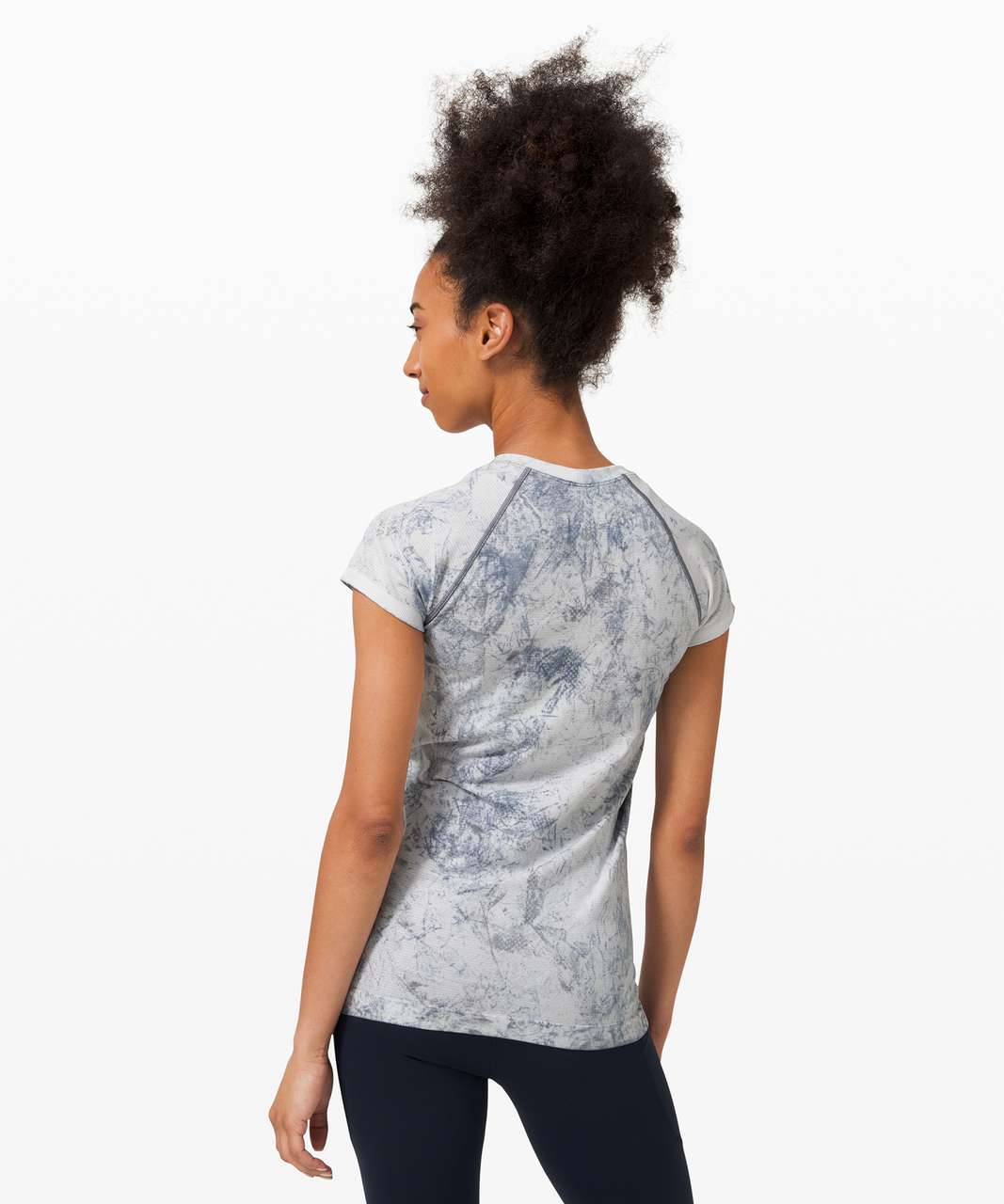 Lululemon Swiftly Tech Short Sleeve 2.0 *MultiDye - Multi Dye White / Grey  / Black - lulu fanatics