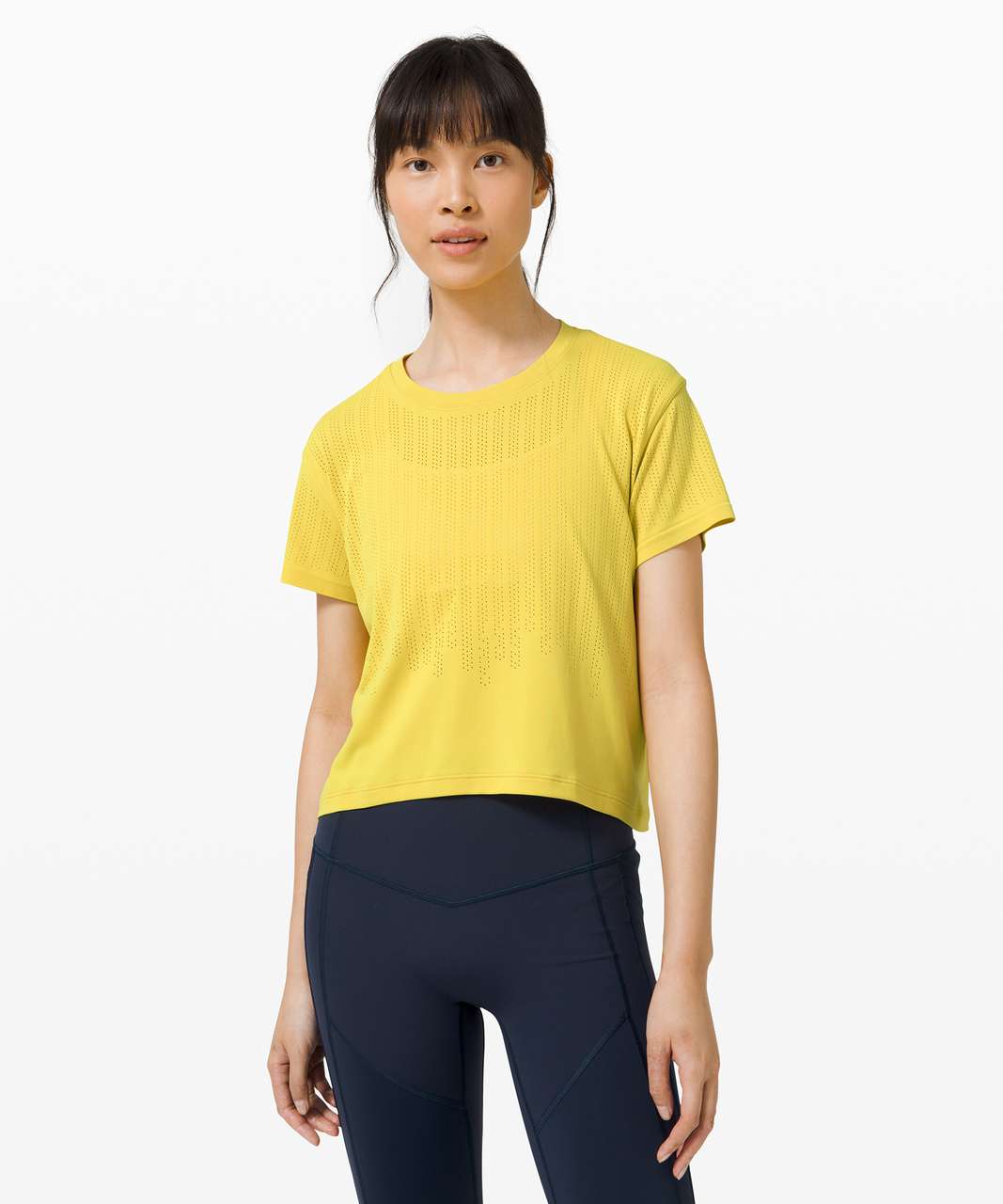 Lululemon Train to Be Short Sleeve - Soleil / Soleil