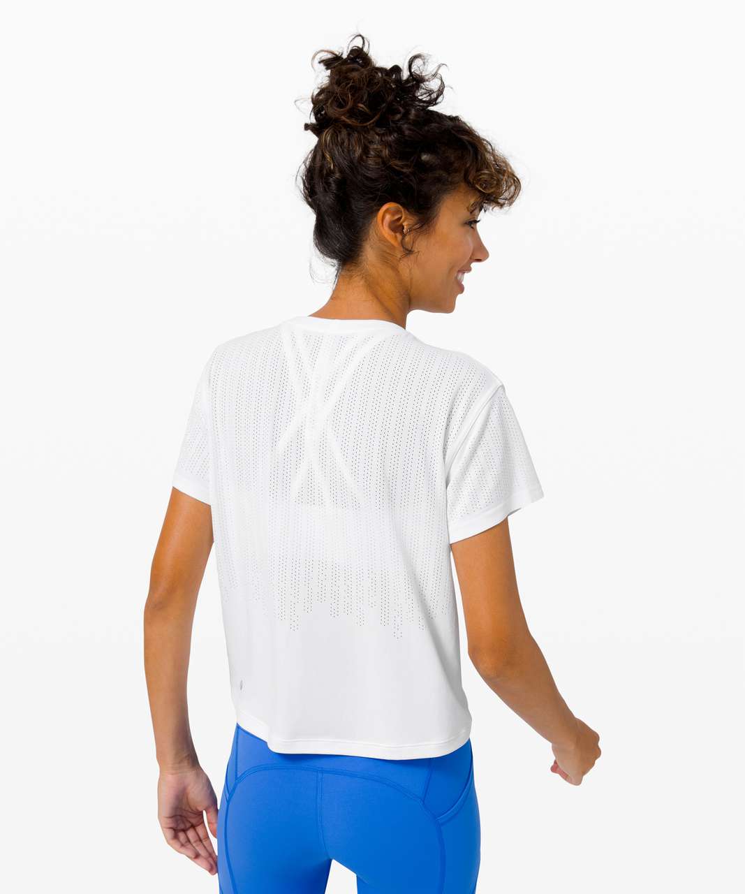 Lululemon Train to Be Short Sleeve - White / White