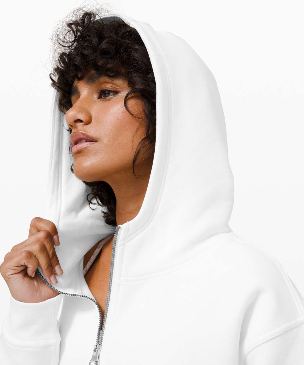 Lululemon All Yours Zip Hoodie - White