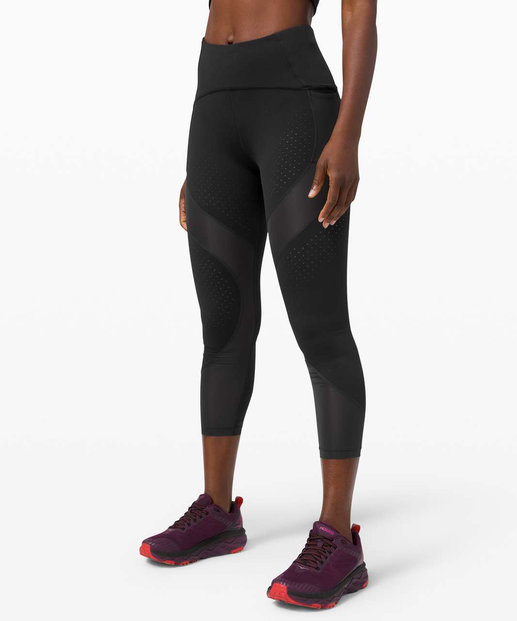 Lululemon Uncovered Strength High-Rise Crop 23 - Black - lulu fanatics